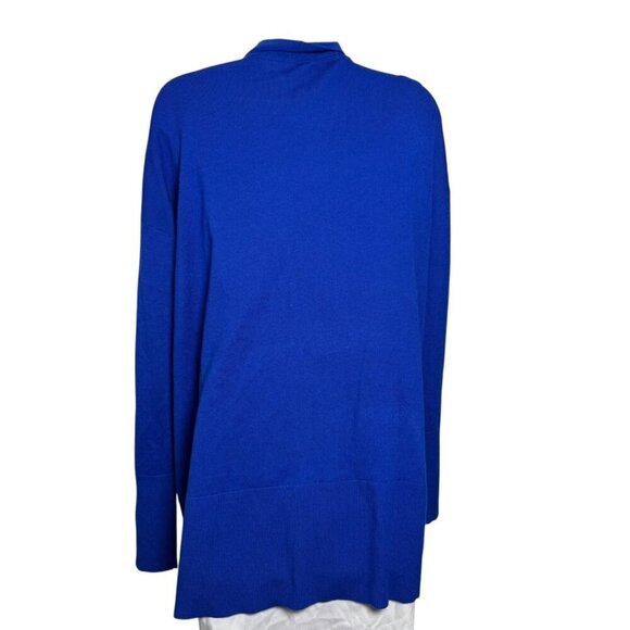 Banana Republic Rib Easy Open womens cardigan sweater size XL royal blue NWT - Picture 4 of 8